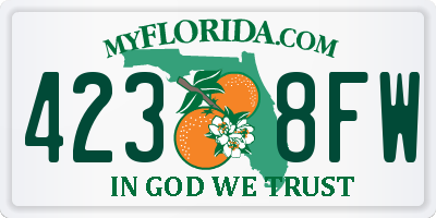 FL license plate 4238FW
