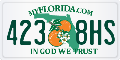 FL license plate 4238HS