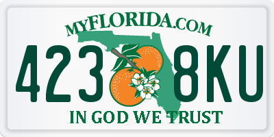 FL license plate 4238KU