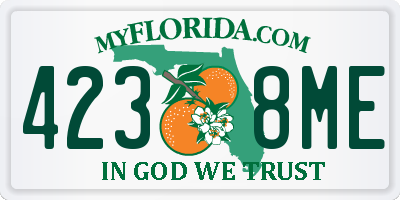 FL license plate 4238ME