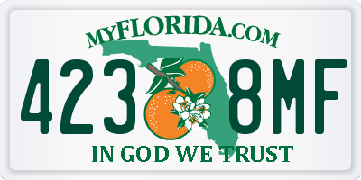 FL license plate 4238MF