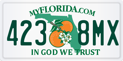 FL license plate 4238MX