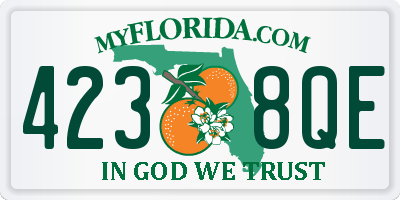 FL license plate 4238QE