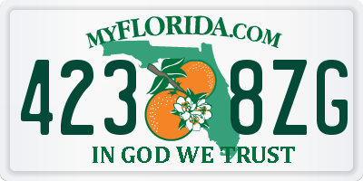 FL license plate 4238ZG