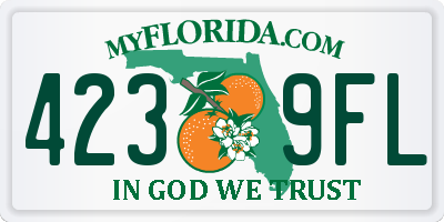 FL license plate 4239FL