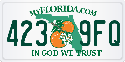 FL license plate 4239FQ
