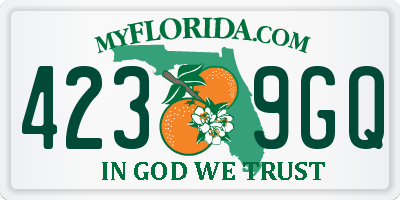 FL license plate 4239GQ