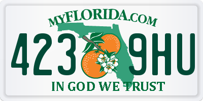 FL license plate 4239HU