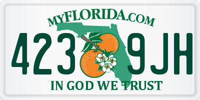 FL license plate 4239JH