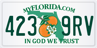 FL license plate 4239RV