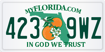 FL license plate 4239WZ