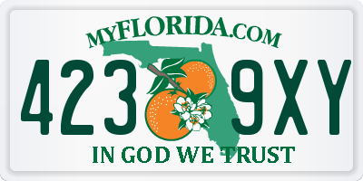 FL license plate 4239XY