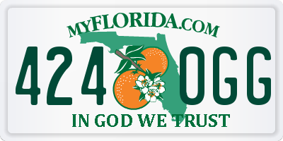 FL license plate 4240GG