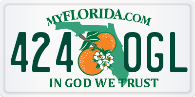 FL license plate 4240GL
