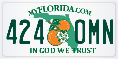 FL license plate 4240MN