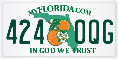 FL license plate 4240QG