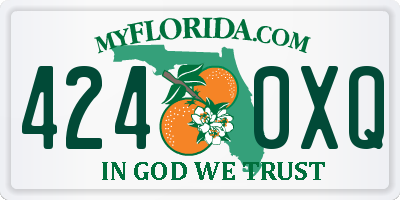 FL license plate 4240XQ