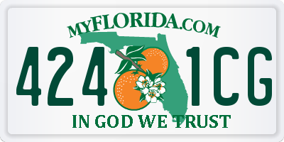 FL license plate 4241CG