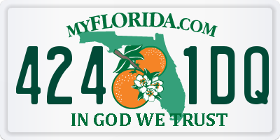 FL license plate 4241DQ