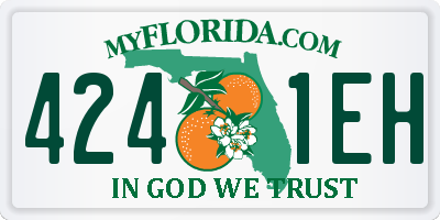 FL license plate 4241EH
