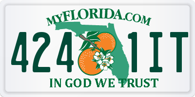 FL license plate 4241IT