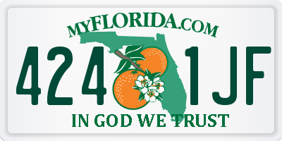 FL license plate 4241JF