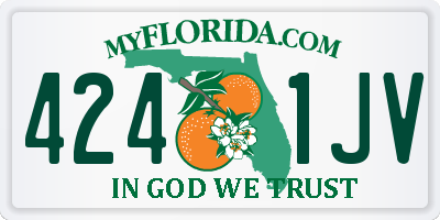 FL license plate 4241JV
