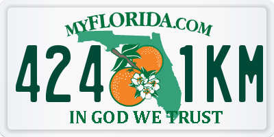 FL license plate 4241KM