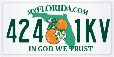 FL license plate 4241KV