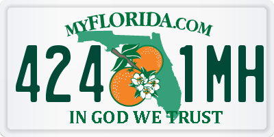 FL license plate 4241MH