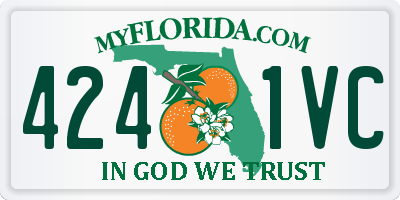 FL license plate 4241VC