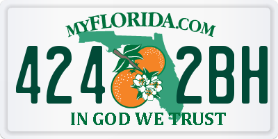 FL license plate 4242BH