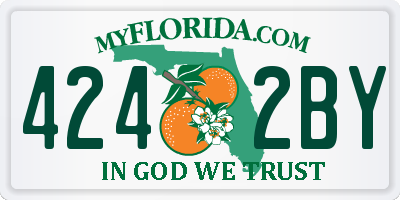FL license plate 4242BY
