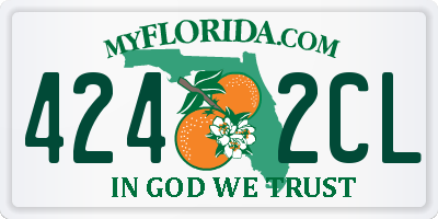 FL license plate 4242CL