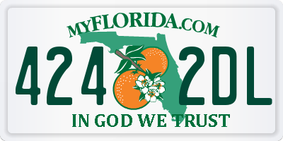 FL license plate 4242DL
