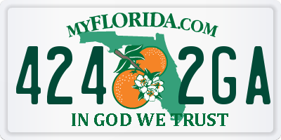 FL license plate 4242GA