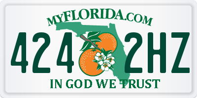 FL license plate 4242HZ