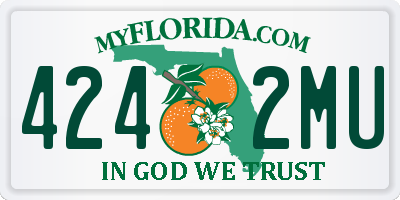 FL license plate 4242MU