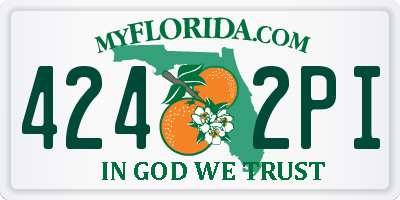 FL license plate 4242PI