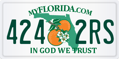 FL license plate 4242RS