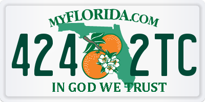 FL license plate 4242TC
