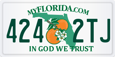 FL license plate 4242TJ