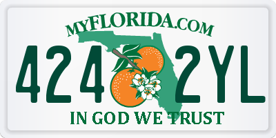 FL license plate 4242YL