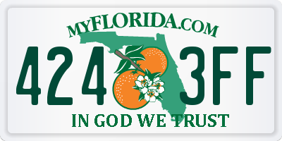 FL license plate 4243FF