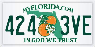 FL license plate 4243VE