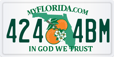 FL license plate 4244BM