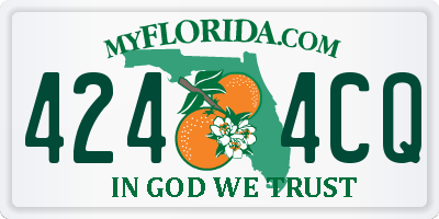 FL license plate 4244CQ