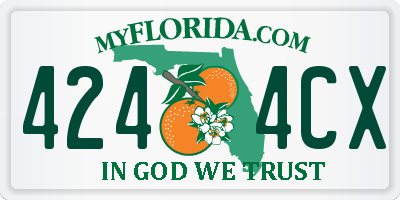 FL license plate 4244CX