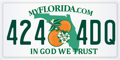 FL license plate 4244DQ