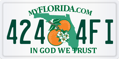 FL license plate 4244FI